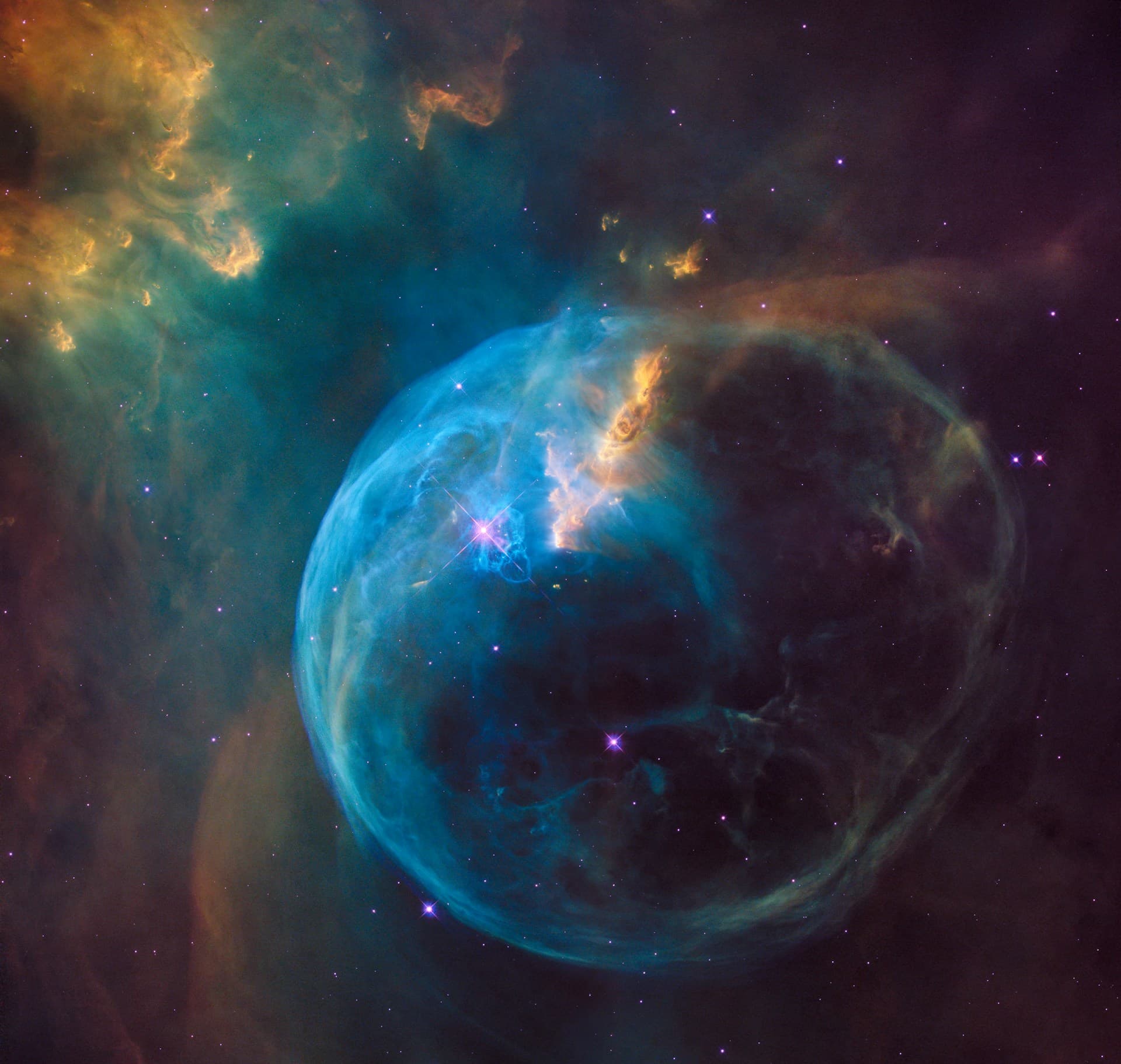 Deep space nebula — cosmic backdrop for Jyotish